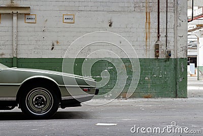 Aston Martin Lagonda â€“ vehicle front from the side Stock Photo